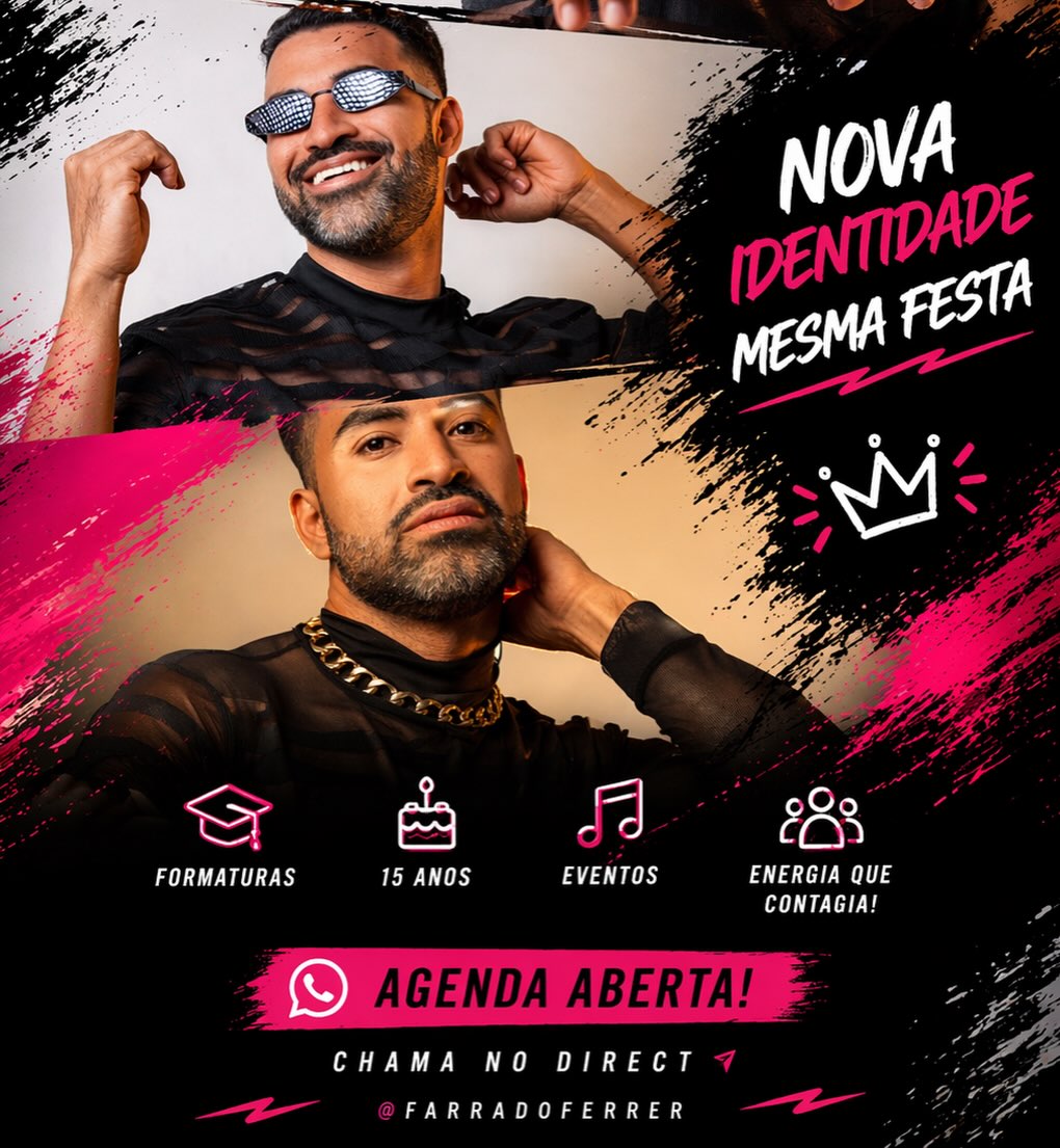 Arte promocional Nova Identidade, Mesma Festa